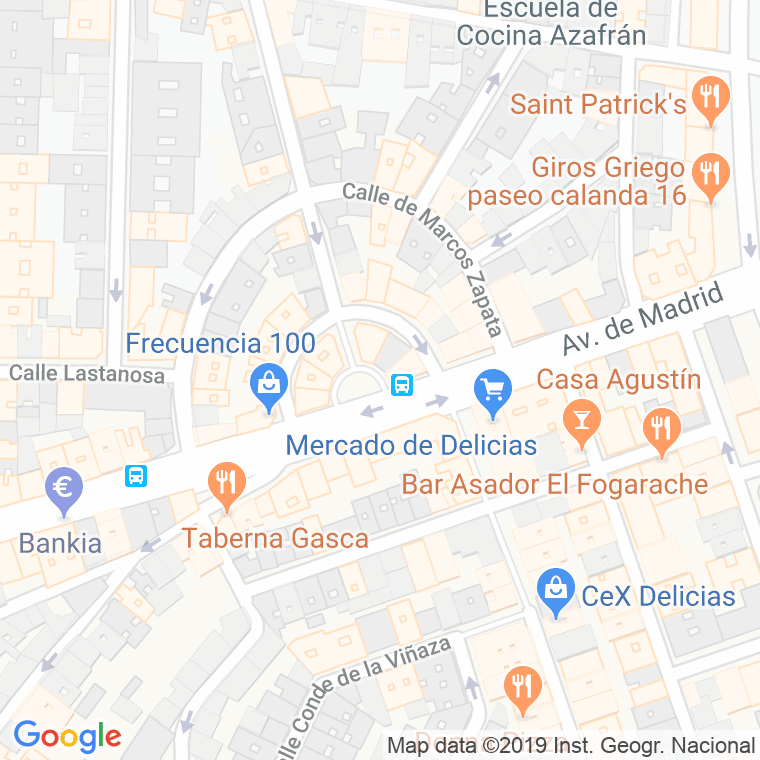 Código Postal calle Huesca, plaza en Zaragoza