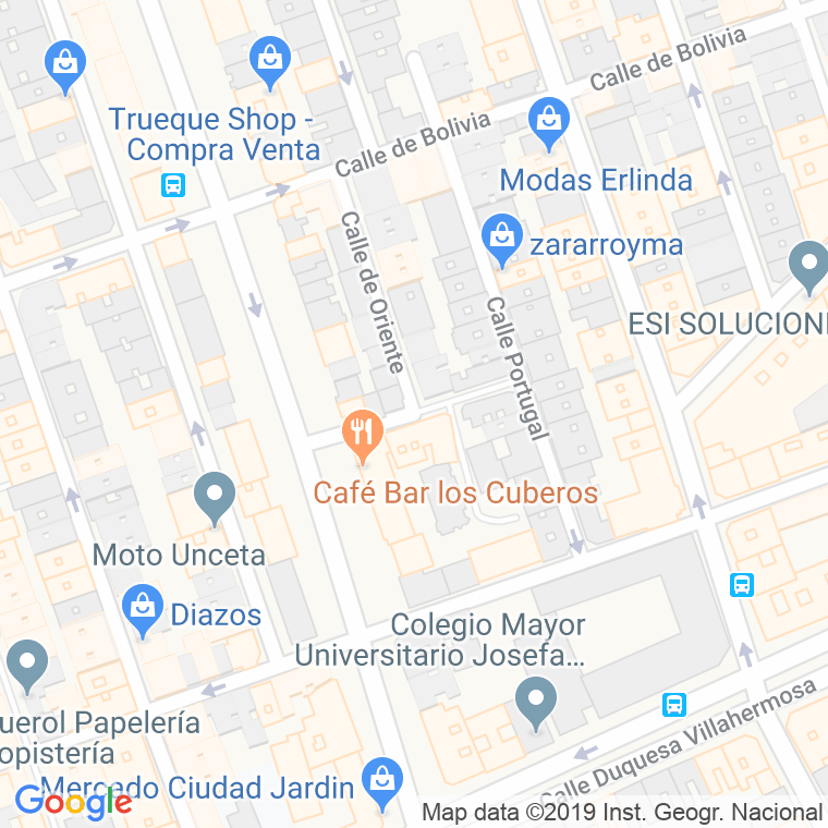 Código Postal calle Montevideo en Zaragoza