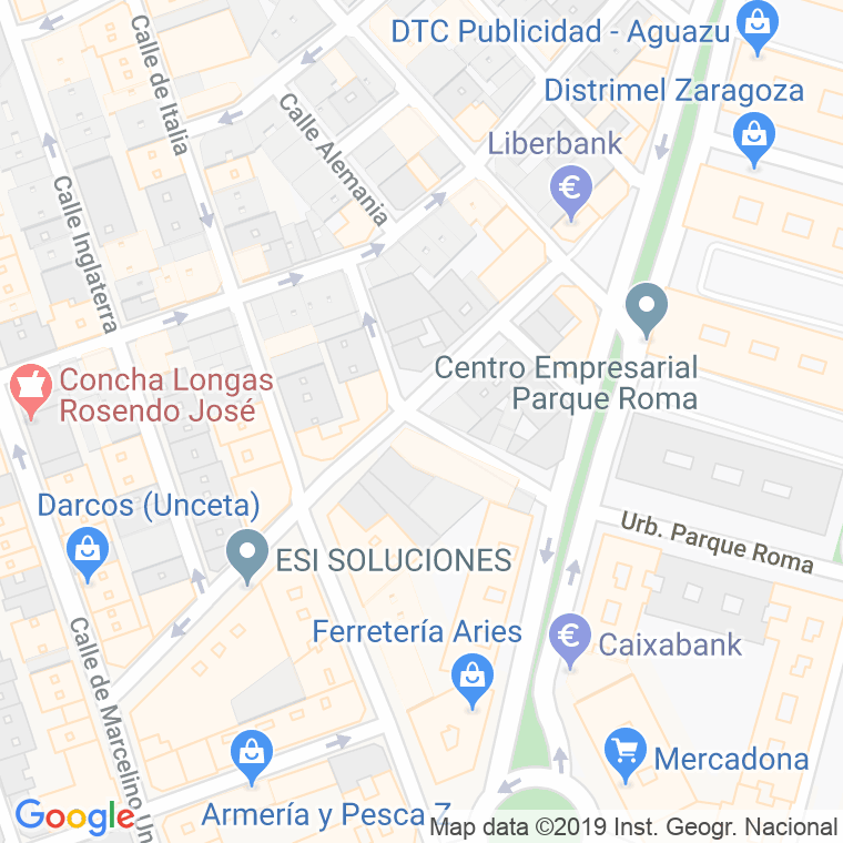 Código Postal calle Roman Izuzquiza en Zaragoza