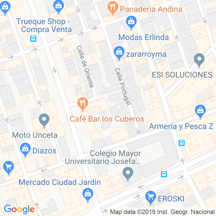 Código Postal calle Saliente en Zaragoza