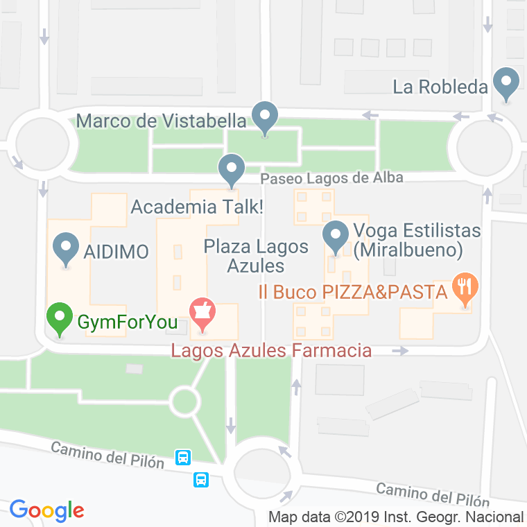 Código Postal calle Lagos Azules en Zaragoza