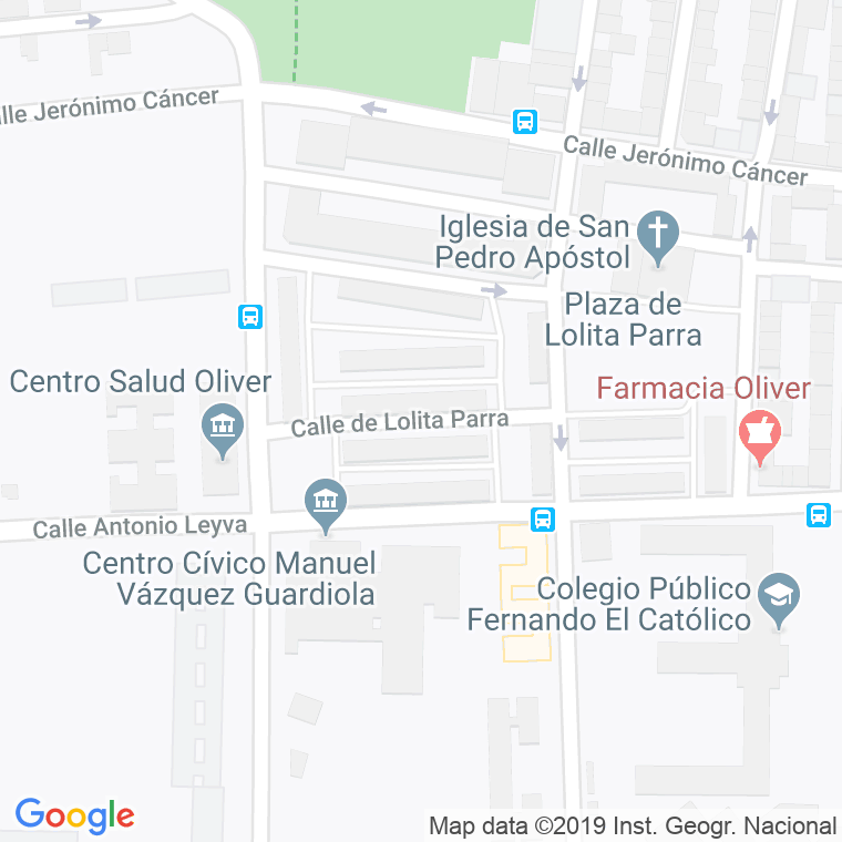 Código Postal calle Lolita Parra en Zaragoza