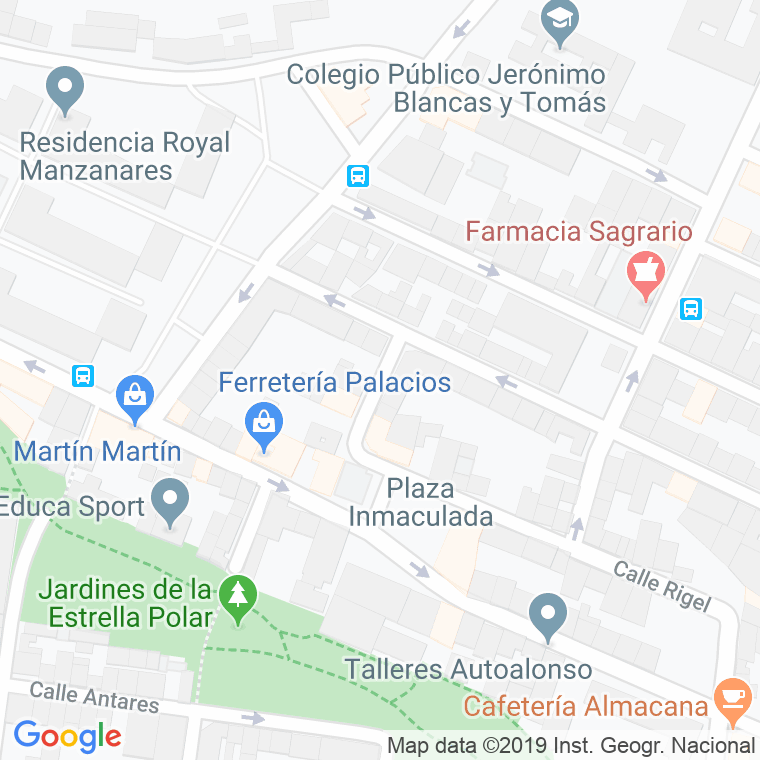 Código Postal calle Corazon De Jesus en Zaragoza