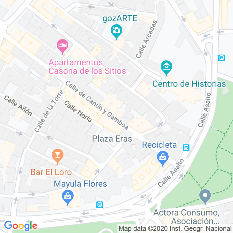 Código Postal calle Luna, plaza en Zaragoza