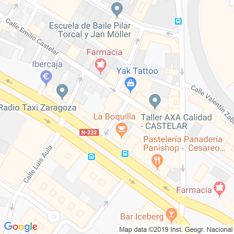 Código Postal calle Armando Palacio Valdes en Zaragoza