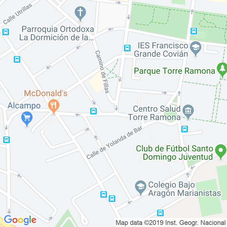 Código Postal calle Francisco De Quevedo en Zaragoza