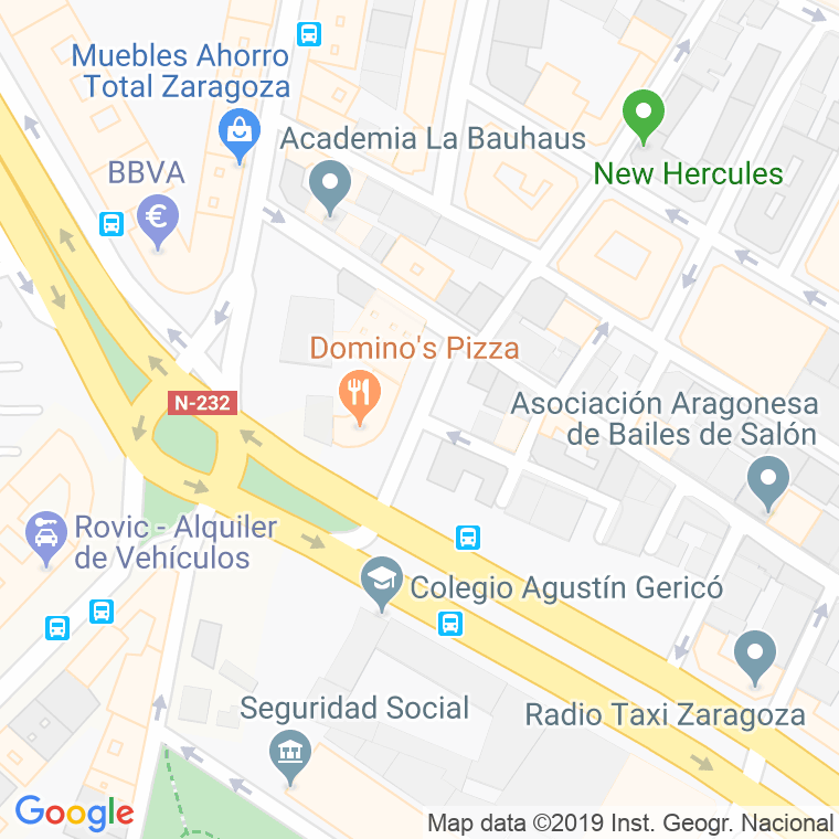 Código Postal calle Mor De Fuentes en Zaragoza