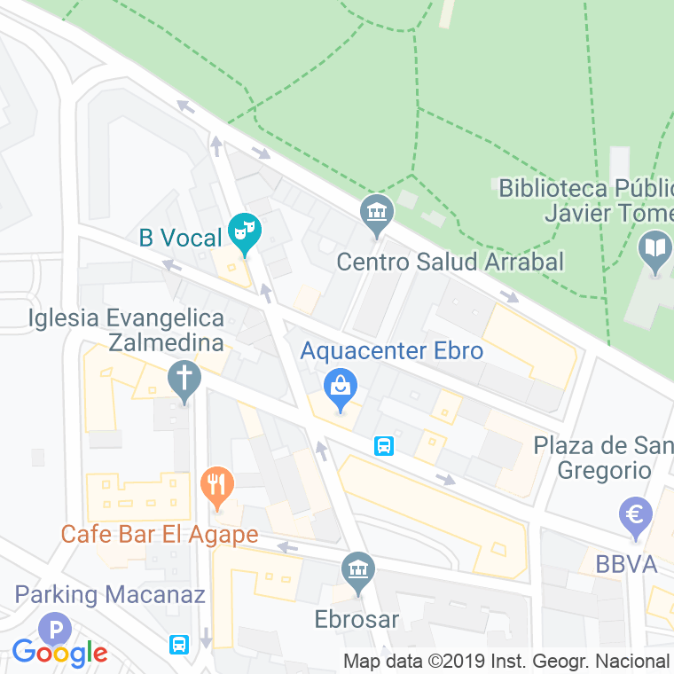 Código Postal calle Juan Blas Ubide en Zaragoza