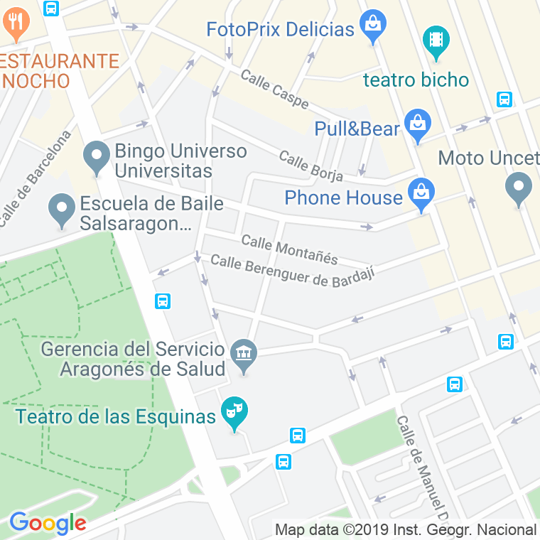 Código Postal calle Alcañiz en Zaragoza