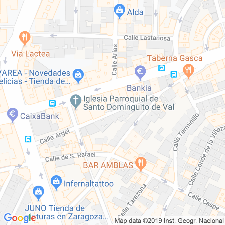 Código Postal calle Argel en Zaragoza