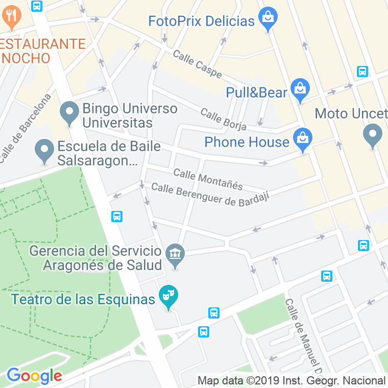Código Postal calle Berenguer De Bardaji en Zaragoza