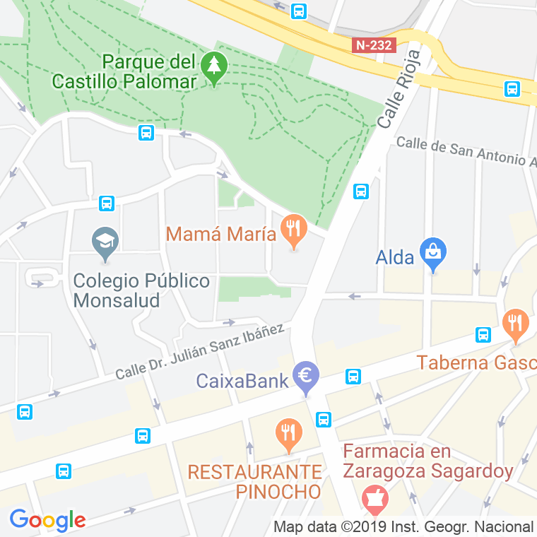Código Postal calle Celanova en Zaragoza