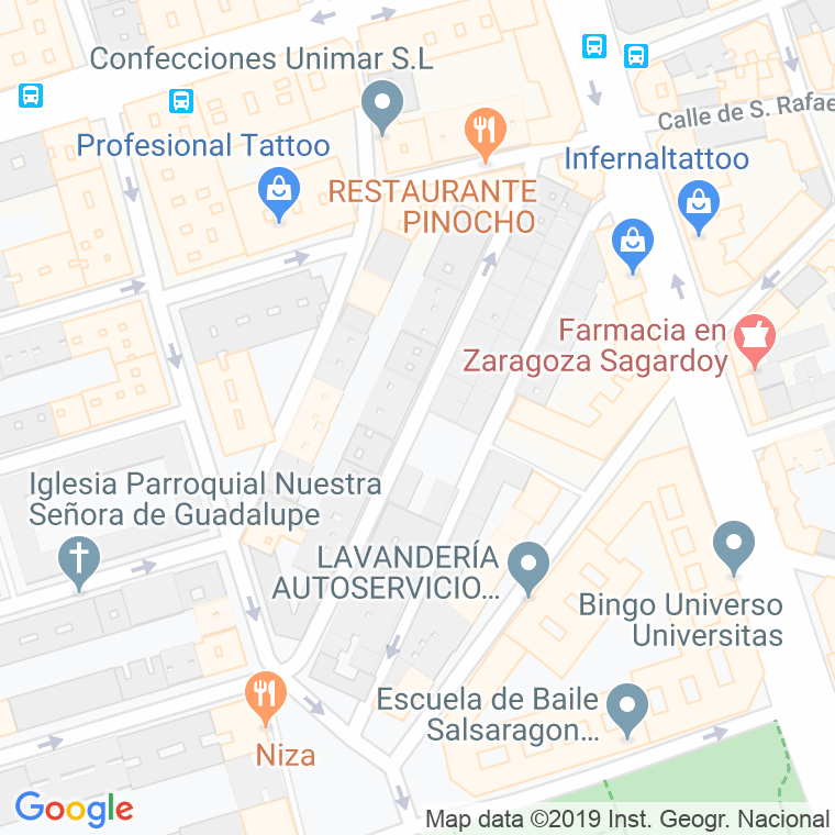 Código Postal calle Covadonga en Zaragoza