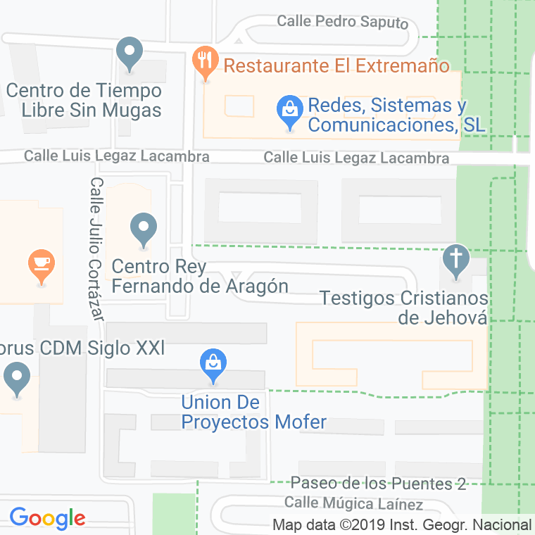 Código Postal calle Poeta Juan Ramon Jimenez en Zaragoza