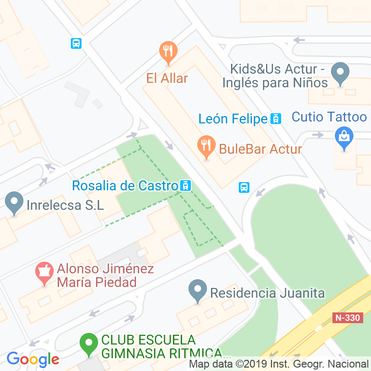 Código Postal calle Poetisa Rosalia De Castro en Zaragoza