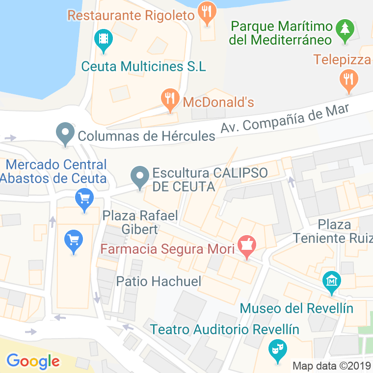 Código Postal calle Alferez Bayton en Ceuta