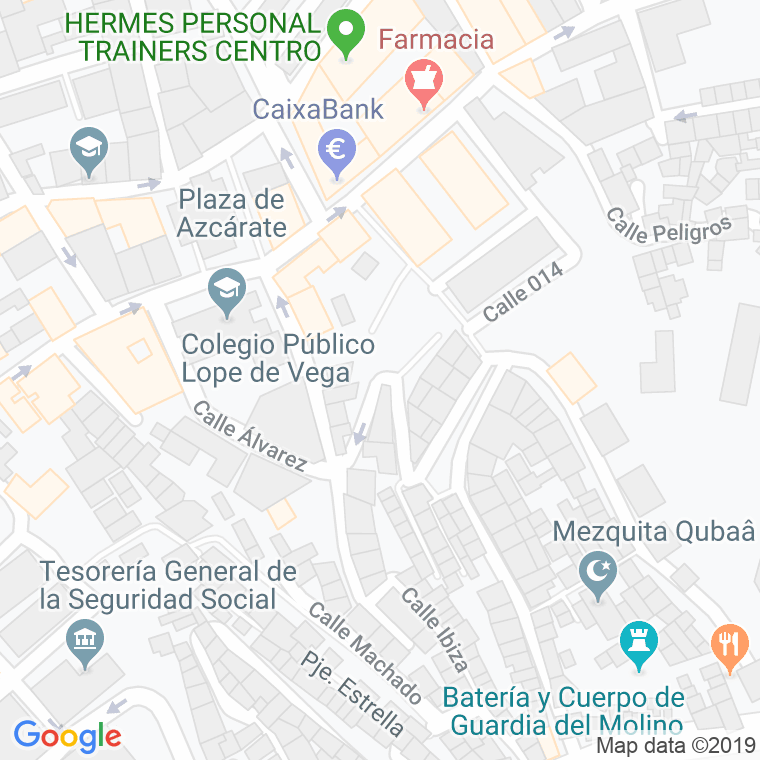 Código Postal calle Canalejas en Ceuta