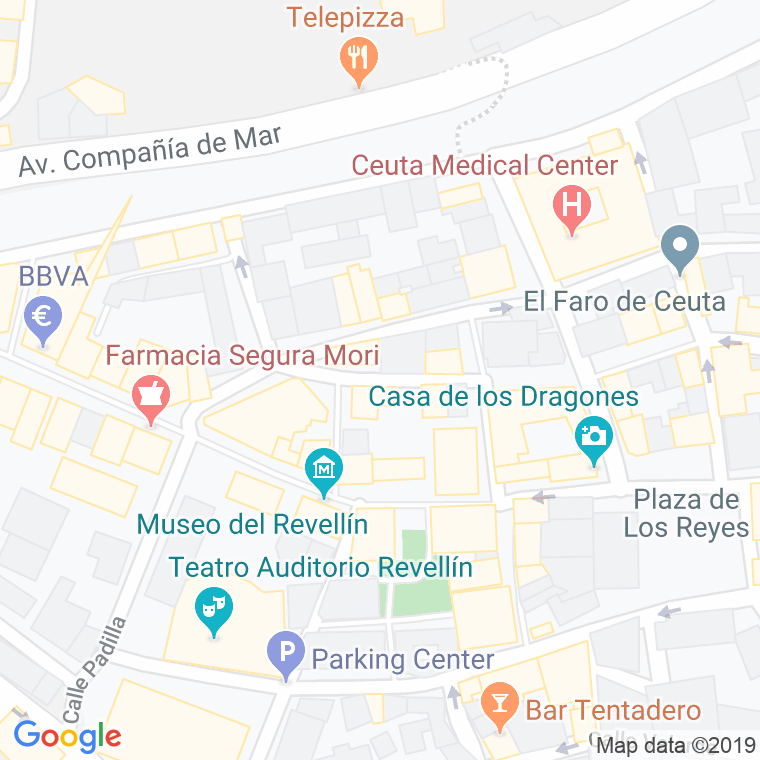 Código Postal calle Daoiz en Ceuta