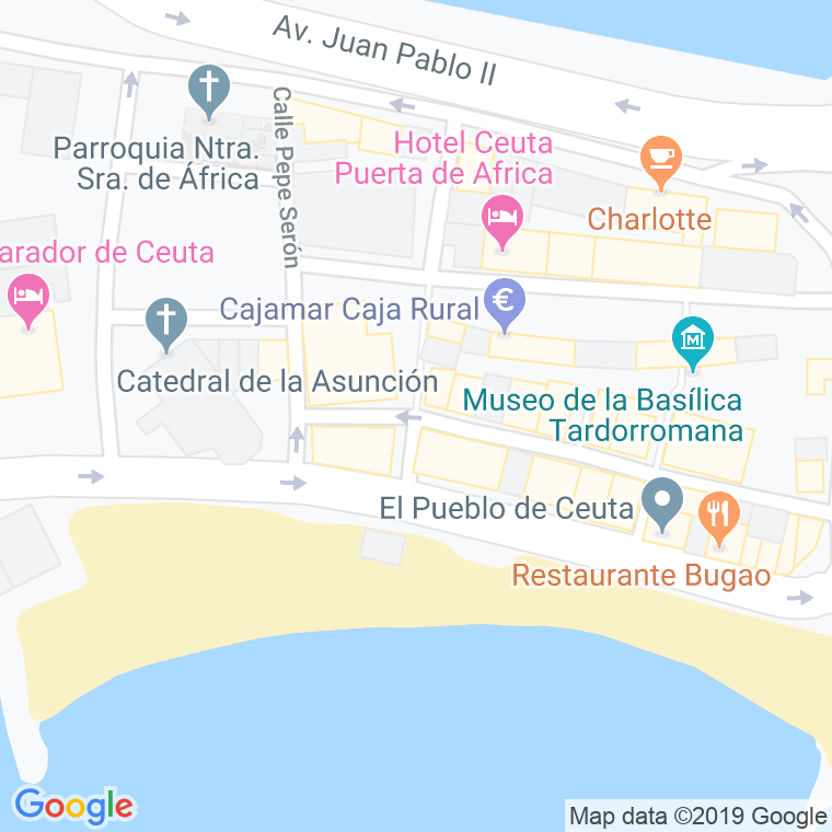 Código Postal calle Dos De Mayo en Ceuta