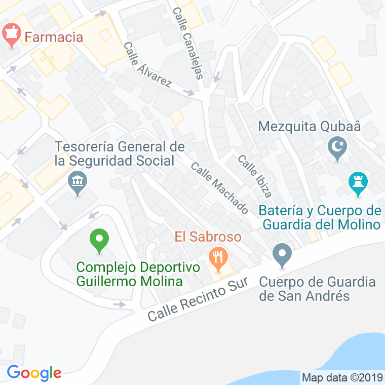 Código Postal calle Estrella en Ceuta