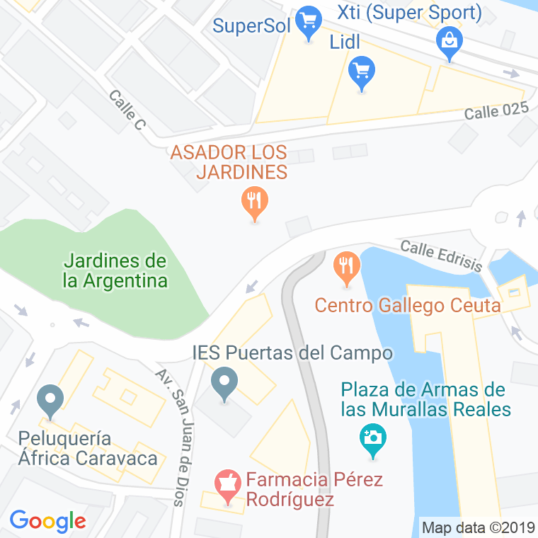 Código Postal calle Gonzalez Tablas, avenida en Ceuta