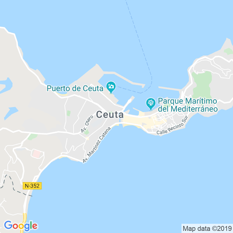Código Postal calle Ideal, pasaje en Ceuta
