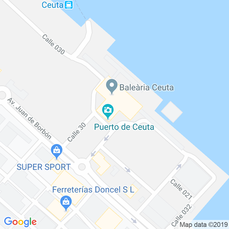 Código Postal calle Casas Cuartel De La Guardia Civil en Ceuta