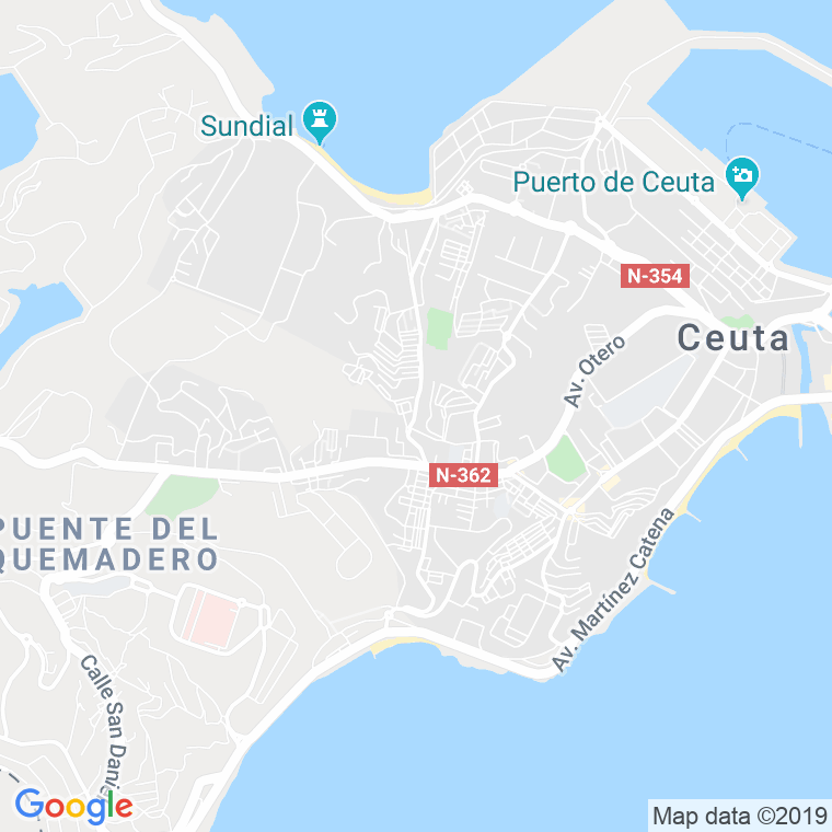 Código Postal calle Chile en Ceuta