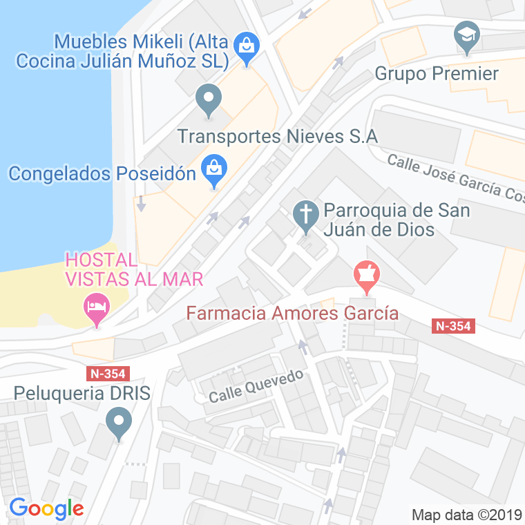 Código Postal calle Colonia Weil en Ceuta