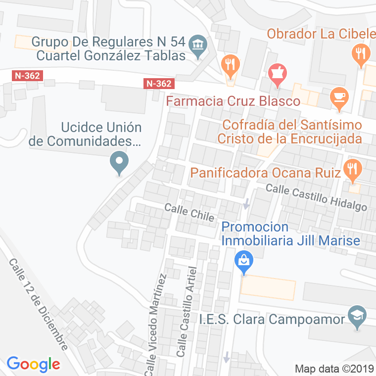 Código Postal calle Ferrero Viso en Ceuta