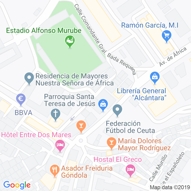 Código Postal calle Francisco Leria en Ceuta