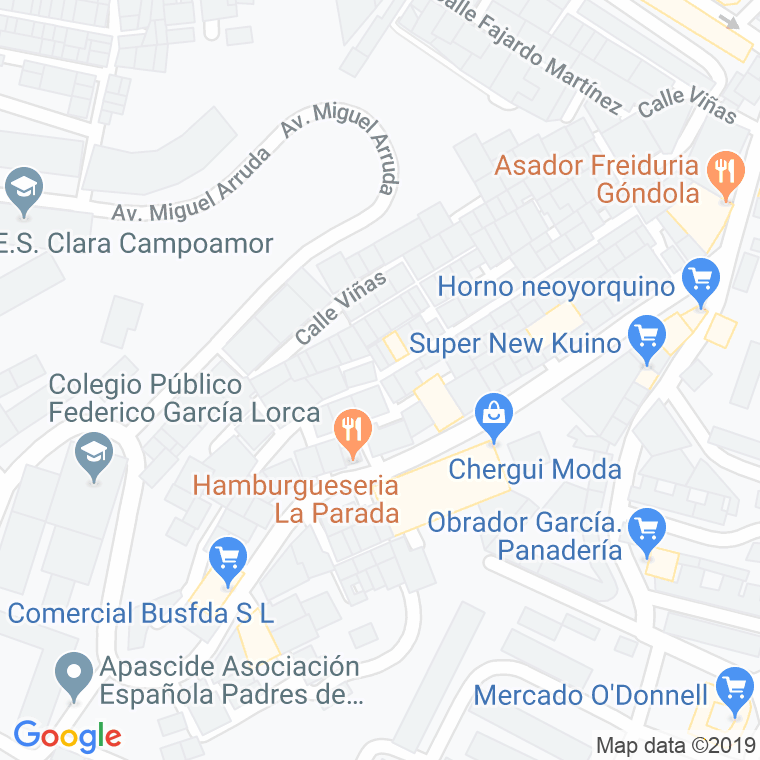 Código Postal calle Garcia Benitez en Ceuta