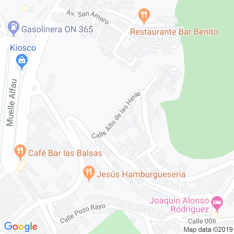 Código Postal calle Alto De Las Heras en Ceuta