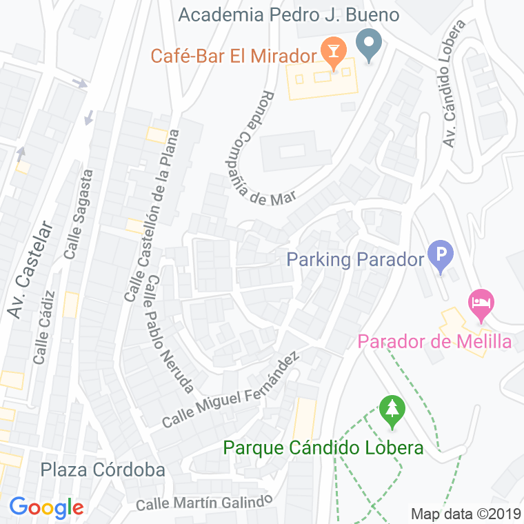 Código Postal calle Luis Cernuda en Melilla