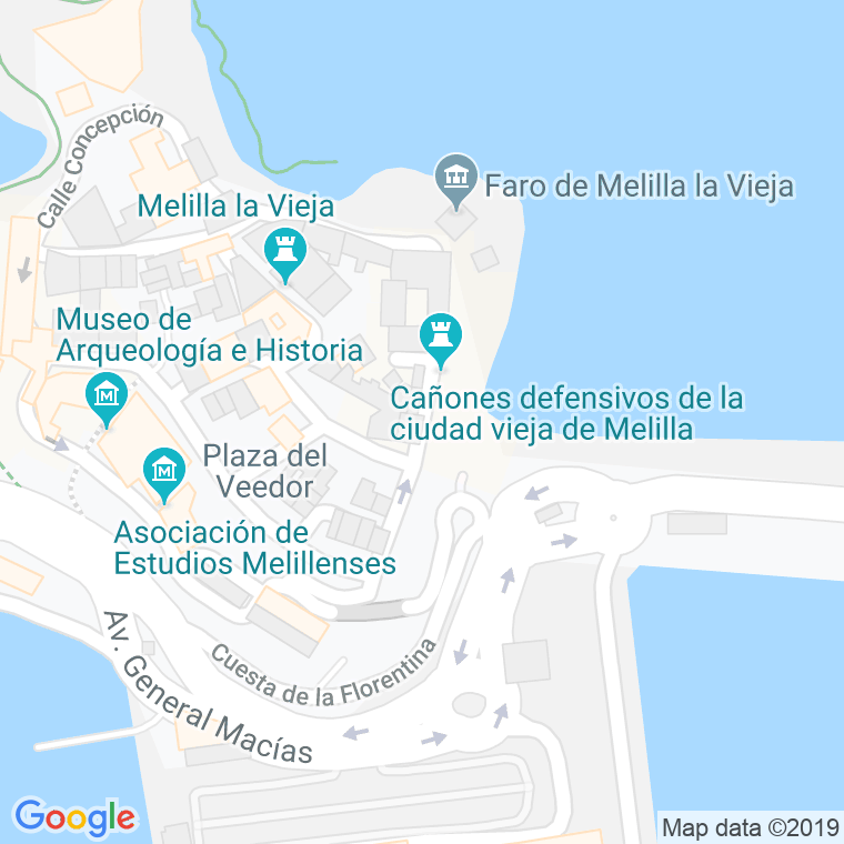 Código Postal calle Parada, plaza en Melilla