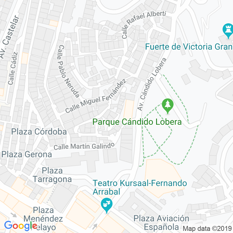Código Postal calle Poeta Ruben Dario en Melilla