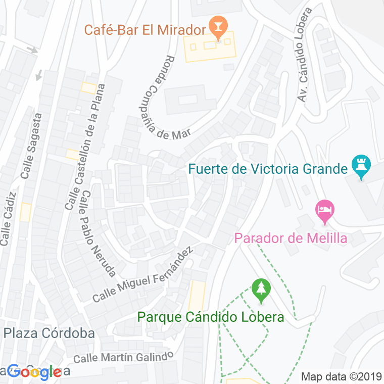 Código Postal calle Rafael Alberti en Melilla