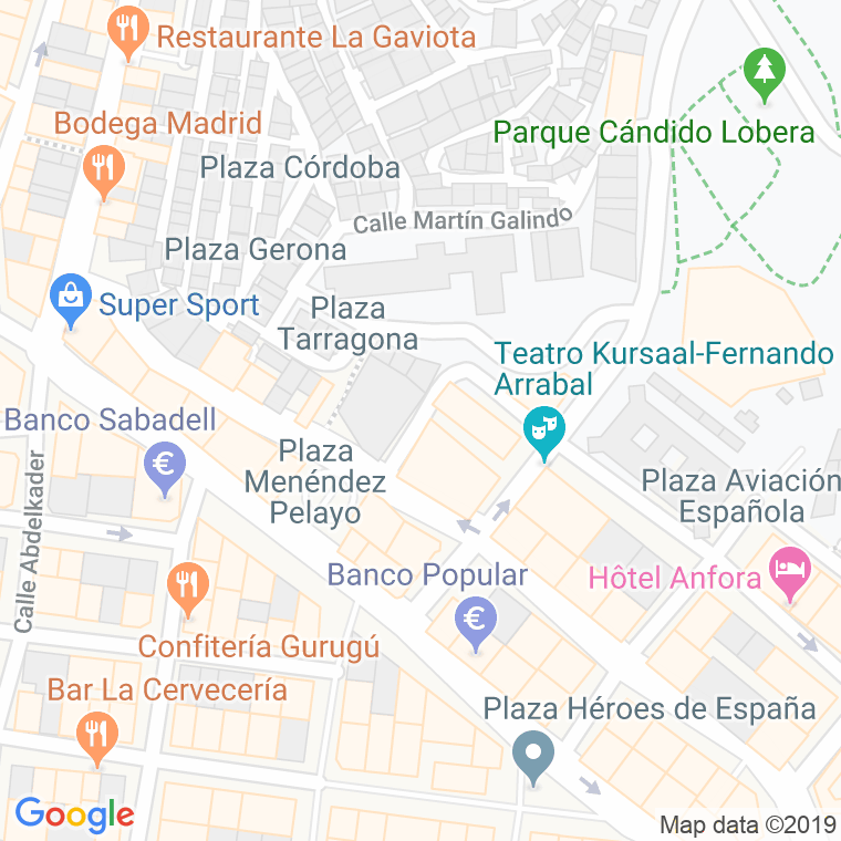 Código Postal calle Roberto Cano en Melilla