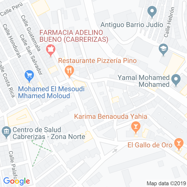 Código Postal calle San Juan De La Cruz, travesia en Melilla