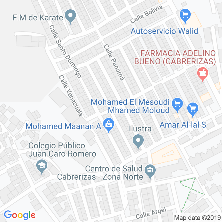 Código Postal calle Haiti en Melilla