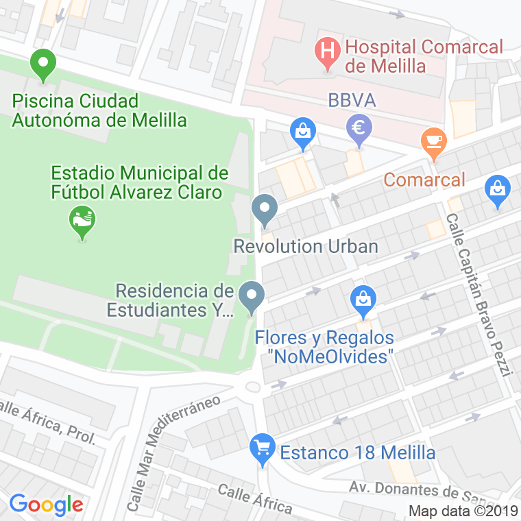 Código Postal calle Alfonso X en Melilla