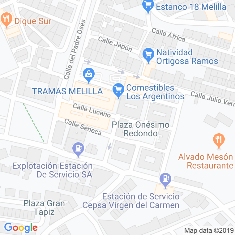 Código Postal calle Diego De Olea en Melilla