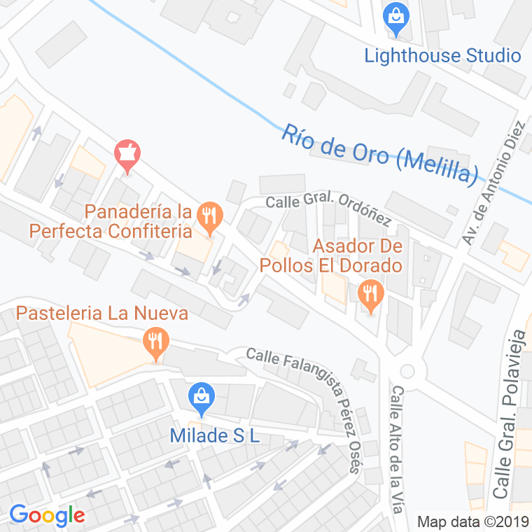 Código Postal calle General Pintos en Melilla