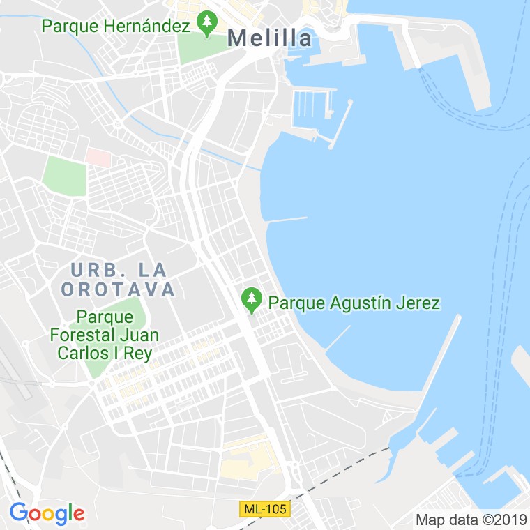 Código Postal calle Francisco Mir Berlanga, paseo en Melilla