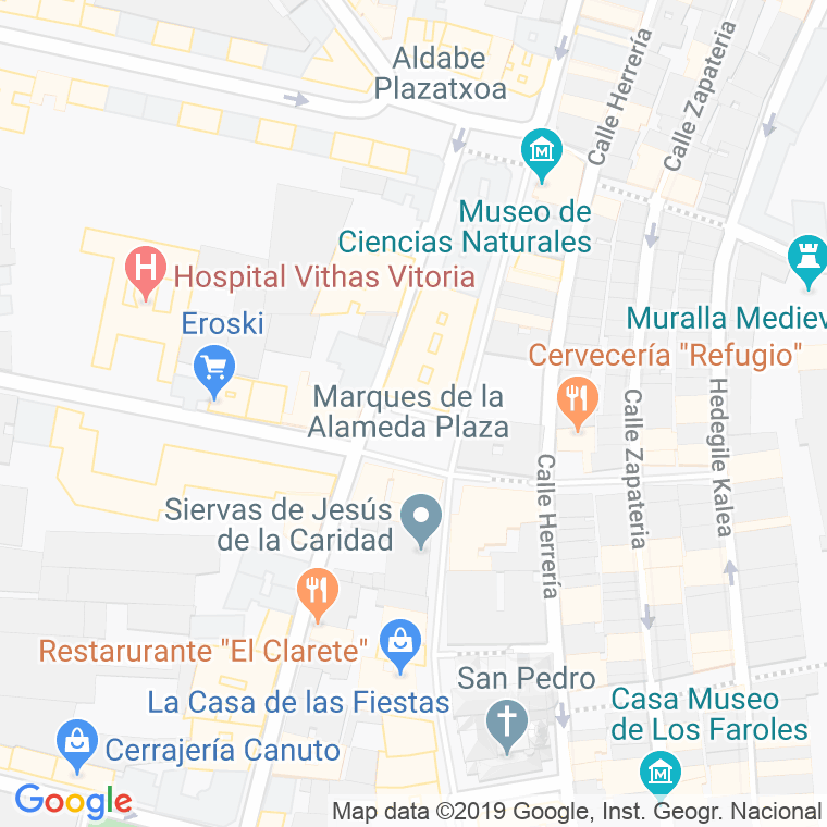 Código Postal calle Marques De La Alameda, plaza en Vitoria-Gasteiz