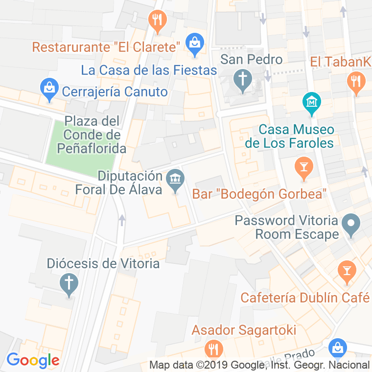 Código Postal calle Provincia, plaza en Vitoria-Gasteiz