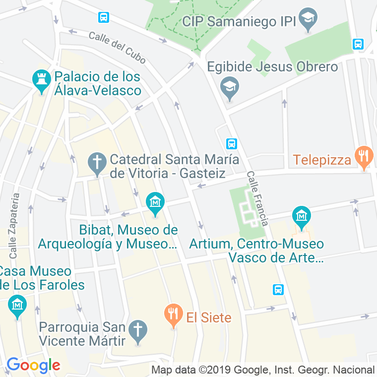 Código Postal calle San Vicente De Paul en Vitoria-Gasteiz