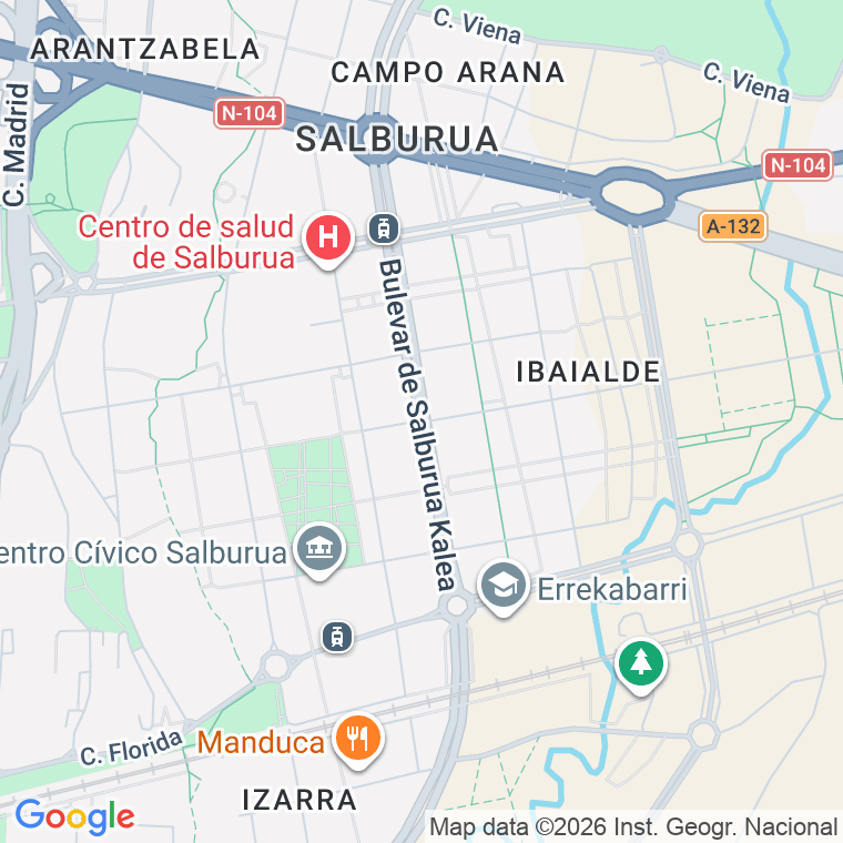 Código postal de Calle Bulevar de Salburua en Vitoria-gasteiz