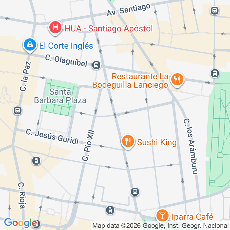 Código postal de Doce de Octubre   (impares del 5 al Final)  (pares del 6 al Final) en Vitoria-gasteiz