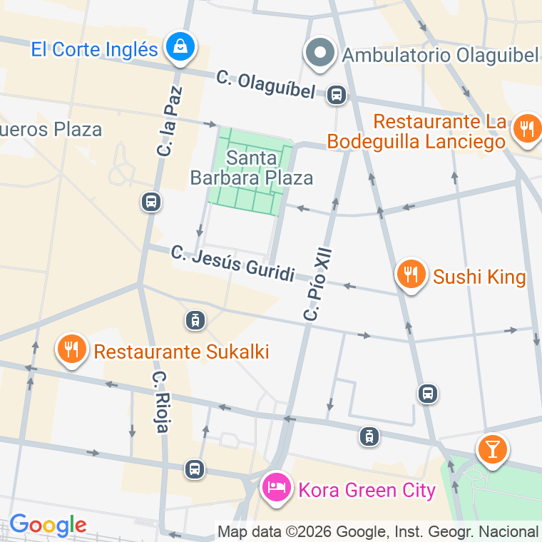 Código postal de Jesus Guridi en Vitoria-gasteiz